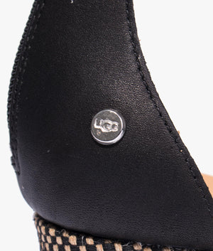 Eugenia wedge sandal in black