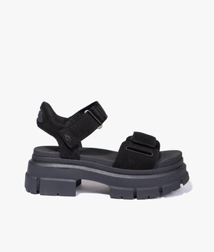 Ashton ankle strap sandal in black