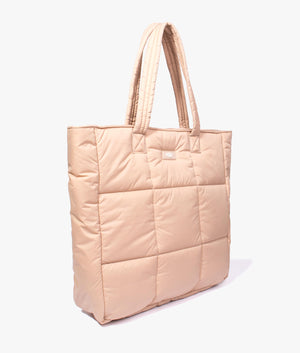 Ellory puff tote in driftwood