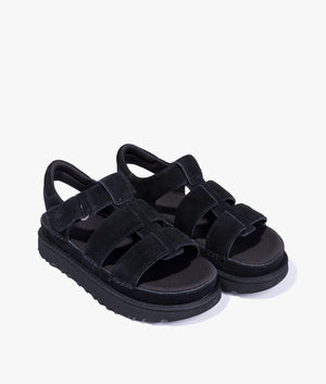 Goldenstar strap sandal in black