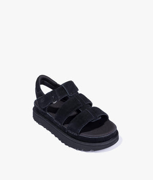 Goldenstar strap sandal in black