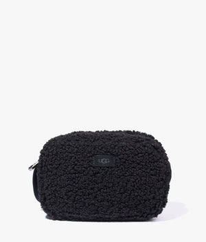 Janey sherpa crossbody in black