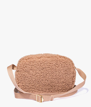 Janey sherpa crossbody in macchiato