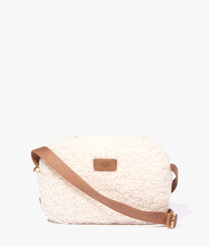 Janey sherpa crossbody in natural