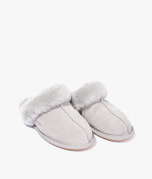 Scuffette slippers in cobble