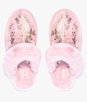 Scuffette goldwash slippers in shell pink