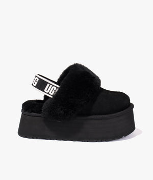 Funkette slippers in black
