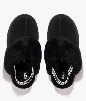 Funkette slippers in black