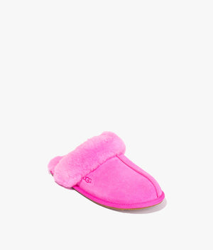 Scuffette slippers in carnation