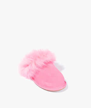Scuff sis slippers in pink rose