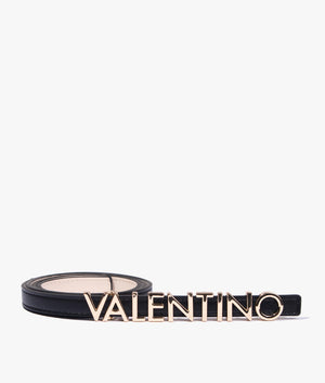 Belty logo belt in black