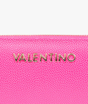 Divina zip around purse in fuchsia