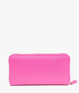 Divina zip around purse in fuchsia