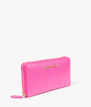 Divina zip around purse in fuchsia