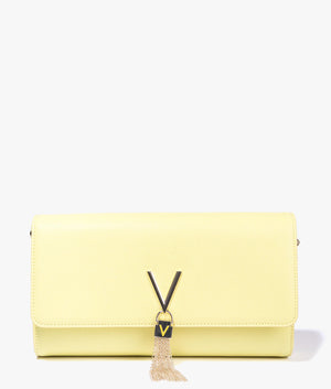 Divina large clutch in lime