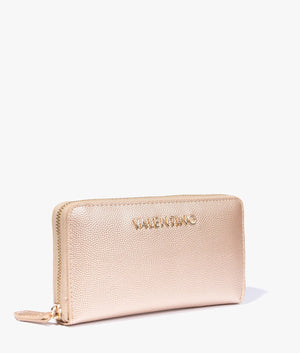 Divina zip around purse in gold