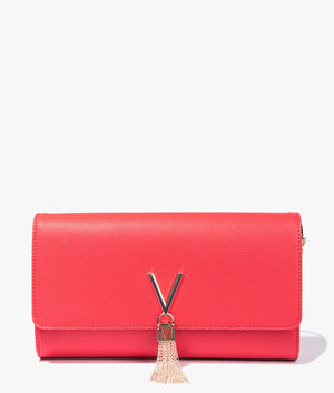 Divina large clutch in red