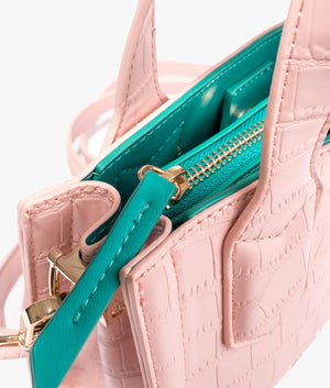 Juniper tote in cipria & aquamarine