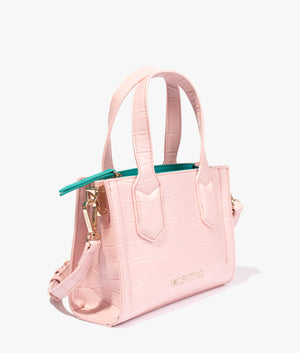 Juniper tote in cipria & aquamarine