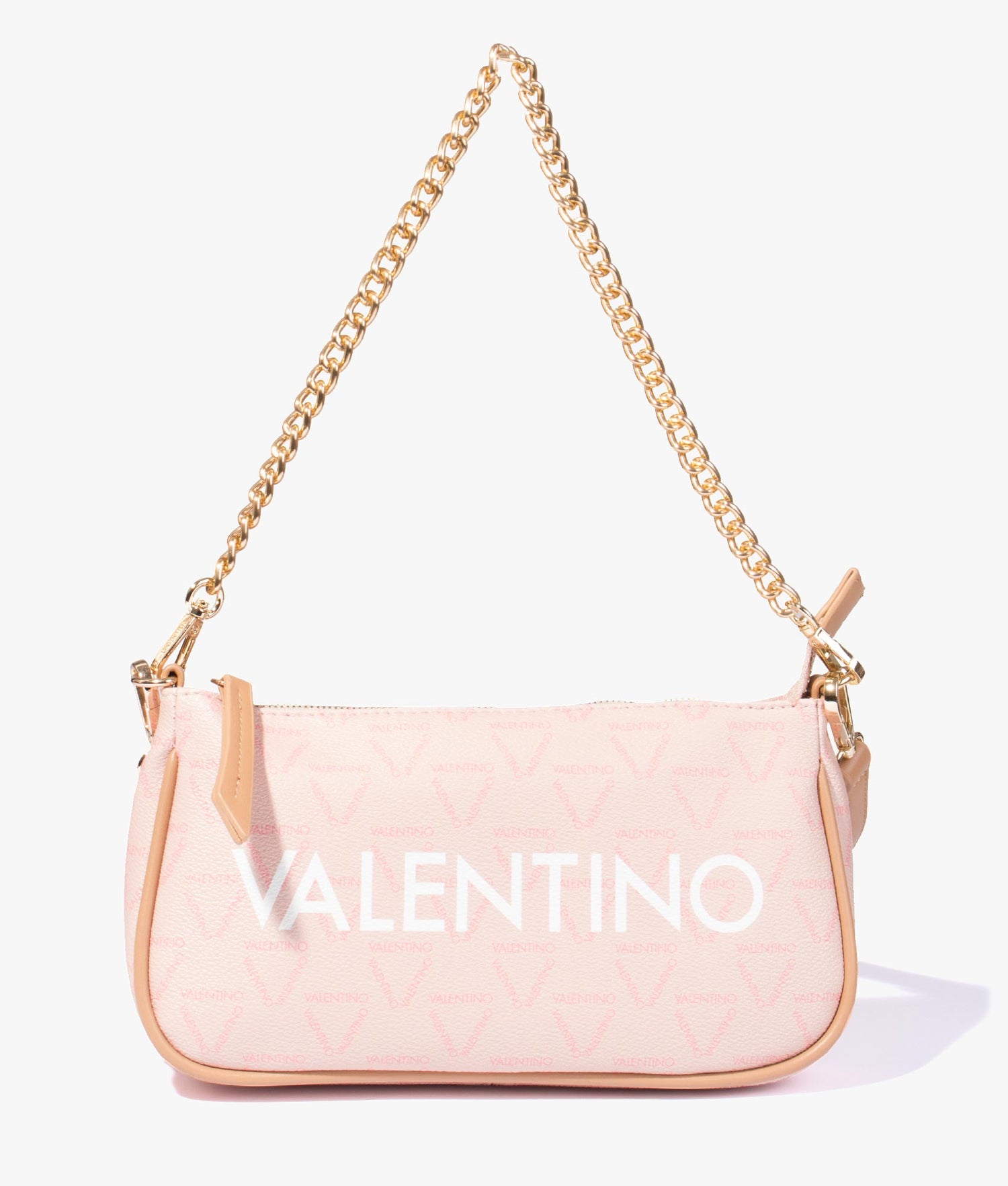 Valentino Bags Pink Liuto Logo Shoulder Bag – Retro Designer Wear