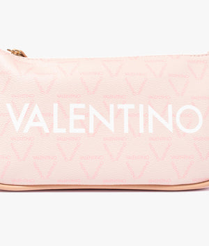 Liuto logo shoulder bag in cipria multi