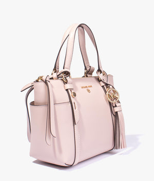 Sullivan saffiano tote in soft pink