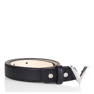 Divina belt in black and silver
