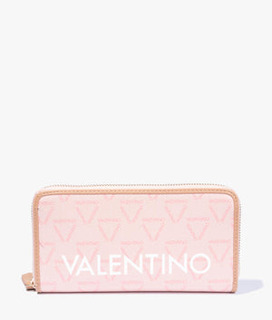 Liuto zip around wallet in pink