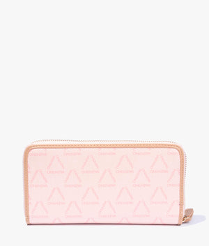 Liuto zip around wallet in pink